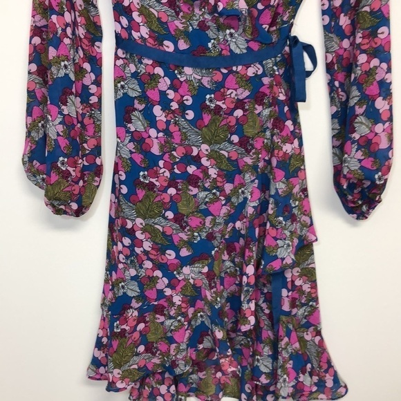 Betsey Johnson Very Cherry Wrap Dress Size 2 - Picture 7 of 11